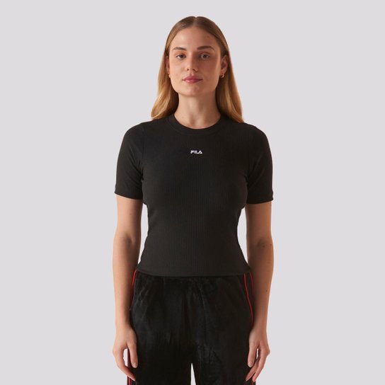Camiseta Fila Regular Essentials Canelada Feminina
