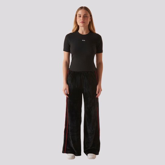 Camiseta Fila Regular Essentials Canelada Feminina