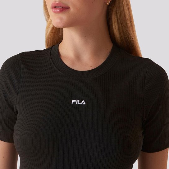 Camiseta Fila Regular Essentials Canelada Feminina