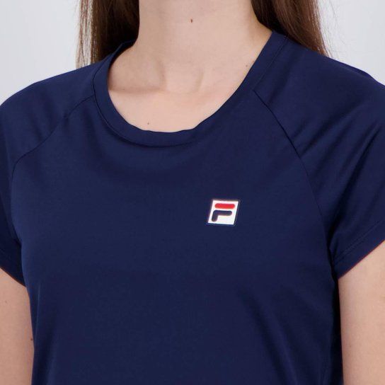 Camiseta Fila Tennis Basic Feminina Marinho