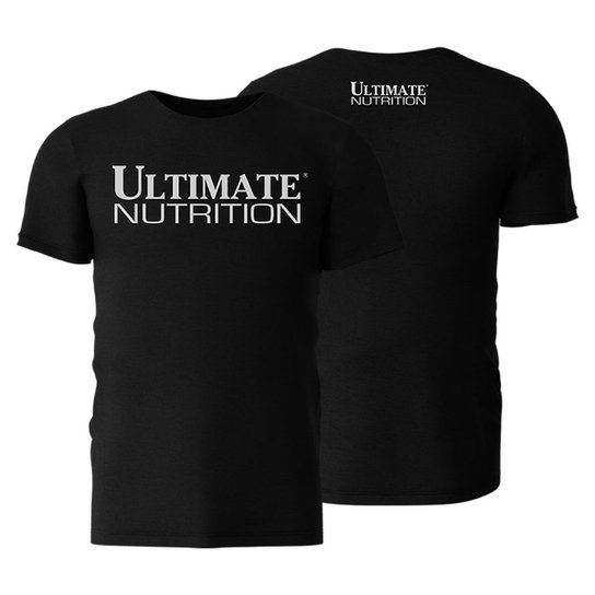 CAMISETA FIT - ULTIMATE NUTRITION (TRADICIONAL - PRETO EXG)