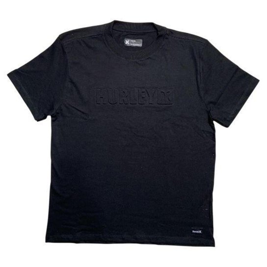 Camiseta Hurley HYTS030236 Square - Preto Tamanho Camiseta:M