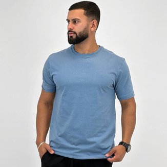 Camiseta Individual Básica Slim Manga Curta Masculina