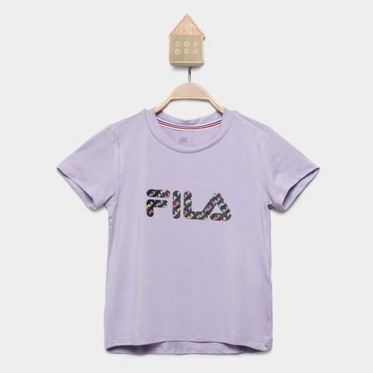 Camiseta Infantil Fila Letter Slim I Menina