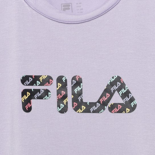 Camiseta Infantil Fila Letter Slim I Menina