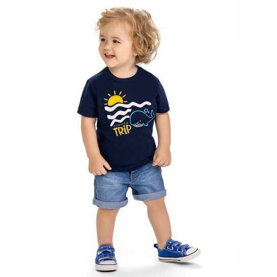 Camiseta Infantil Kyly Summer Menino