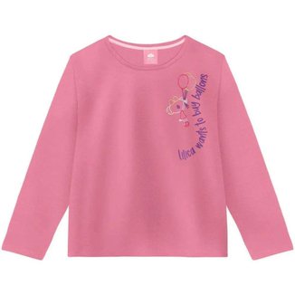 Camiseta Infantil Lilica Ripilica Manga Longa Menina