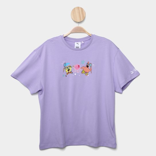 Camiseta Infantil Puma x Bob Esponja Menina