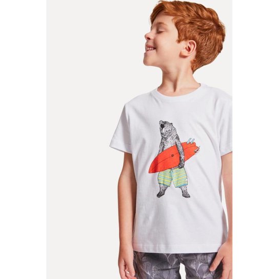 Camiseta Infantil Surf Bear Conforto Reserva Mini