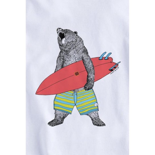 Camiseta Infantil Surf Bear Conforto Reserva Mini