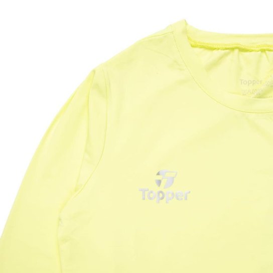 Camiseta Juvenil Topper Térmica Manga Longa Verde Claro