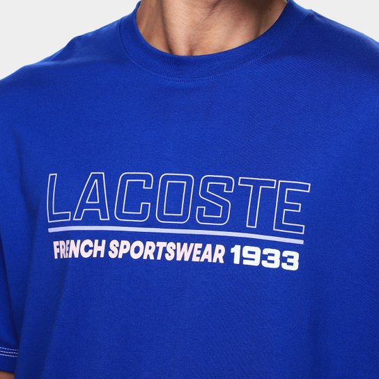 Camiseta Lacoste Estampada Masculina