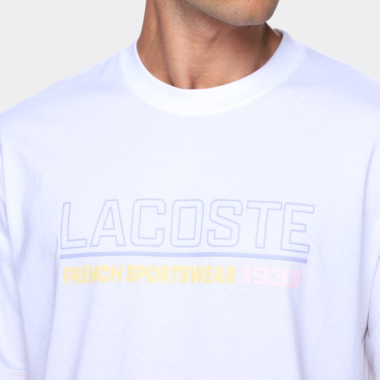 Camiseta Lacoste Estampada Masculina