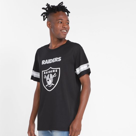 Camiseta Las Vegas Raiders New Era Jersey Urban Tech Logo Masculina