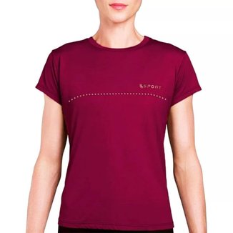 Camiseta Lupo LSport AF Básica Feminina - Marsala
