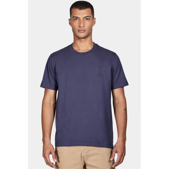 Camiseta Manga Curta Aramis Preppy Azulmarinho
