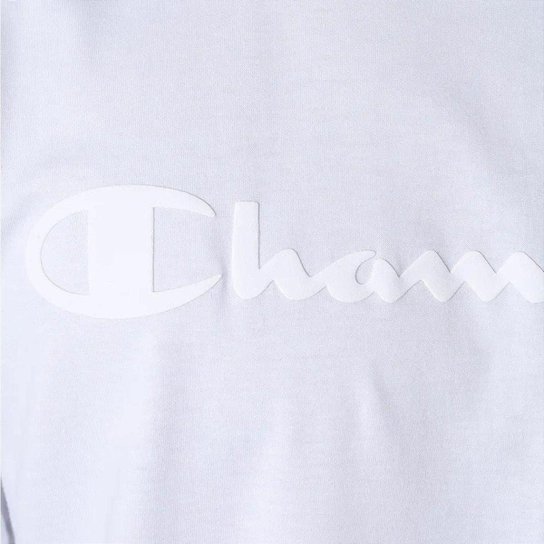 Camiseta Manga Curta Champion Mc Script Relevo Surton Branco