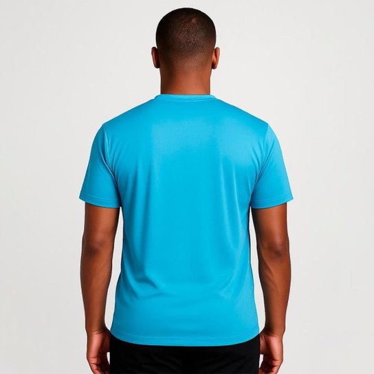 Camiseta Manga Curta Proteção Solar UV Liso Piscina Praia