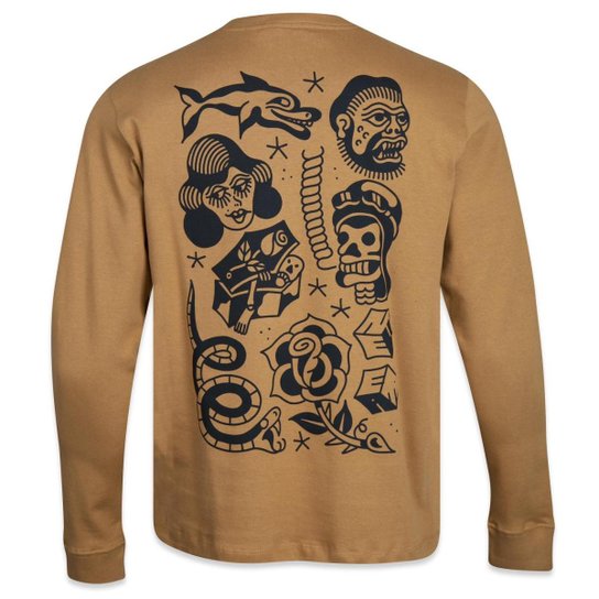 Camiseta Manga Longa New Era Collab Muretz Masculino