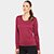 Camiseta Manga Longa Olympikus Essential Feminina - Vinho
