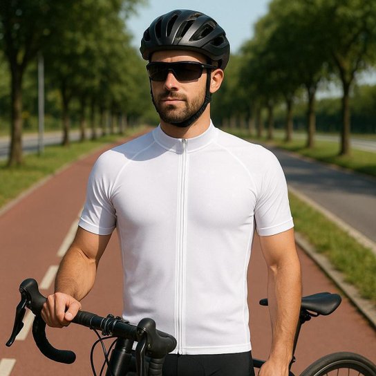 Camiseta Masculina Ciclismo MTB Manga Curta Dry Performance Lisa Bike