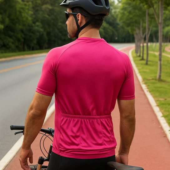 Camiseta Masculina Ciclismo MTB Manga Curta Dry Performance Lisa Bike