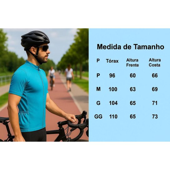 Camiseta Masculina Ciclismo MTB Manga Curta Dry Performance Lisa Bike