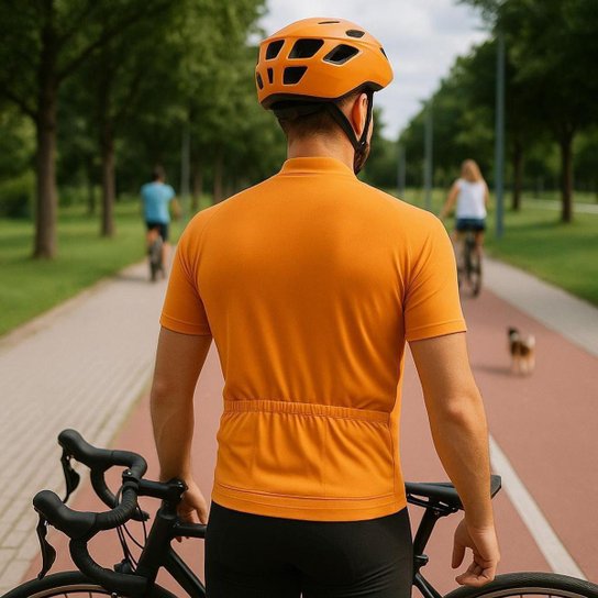 Camiseta Masculina Ciclismo MTB Manga Curta Dry Performance Lisa Bike