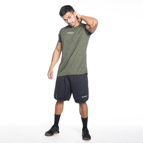 Camiseta Masculina Dry Essential Mescla Alpha CO