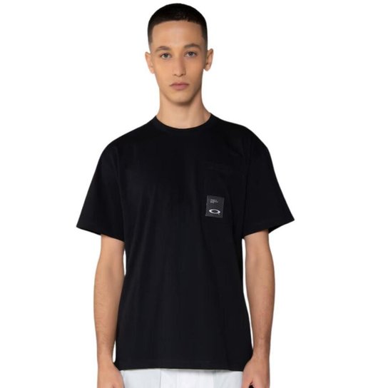 Camiseta Masculina Oakley Space Copyright Tee Preta