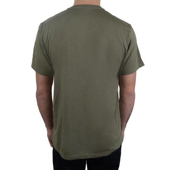 Camiseta Masculina Ogochi MC Slim Verde Oliva - 0065