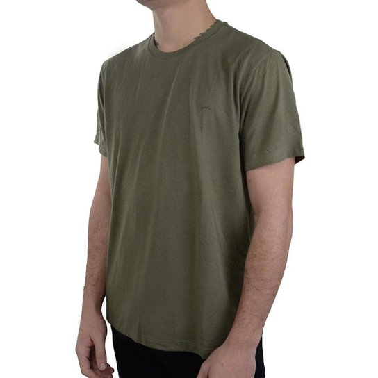 Camiseta Masculina Ogochi MC Slim Verde Oliva - 0065