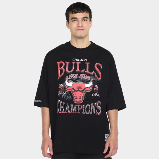 Camiseta Mitchell & Ness Chicago Bulls Champions Masculina