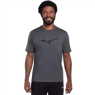 Camiseta Mizuno Stamp Masculina GG Cinza