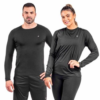 CAMISETA M/L TERMICA SKIN BASIC 4 04415-PT - PRETO GG