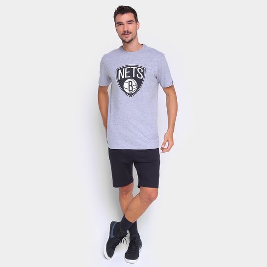 Camiseta NBA Brooklyn Nets New Era Logo Masculina