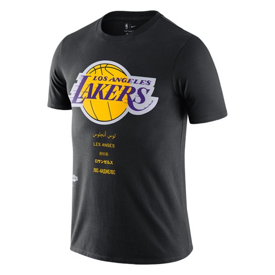 Camiseta NBA Los Angeles Lakers Nike Courtside Logo Masculina
