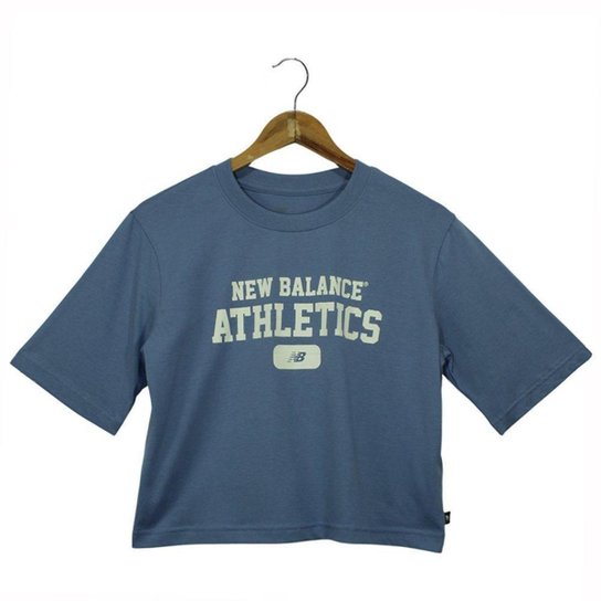 Camiseta New Balance Azul Feminino
