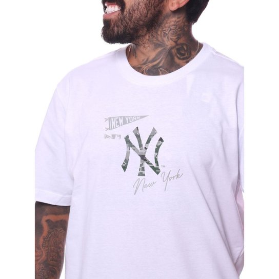 Camiseta New Era Camo New York Yankees Unissex