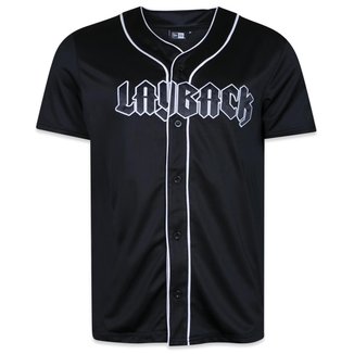 Camiseta New Era Jersey Layback Manga Curta Masculino