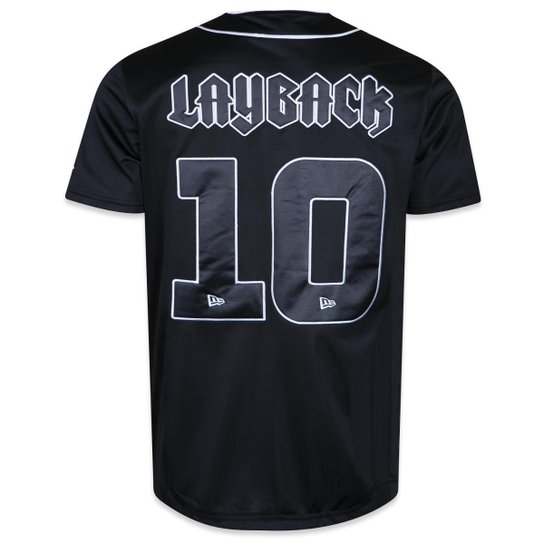 Camiseta New Era Jersey Layback Manga Curta Masculino