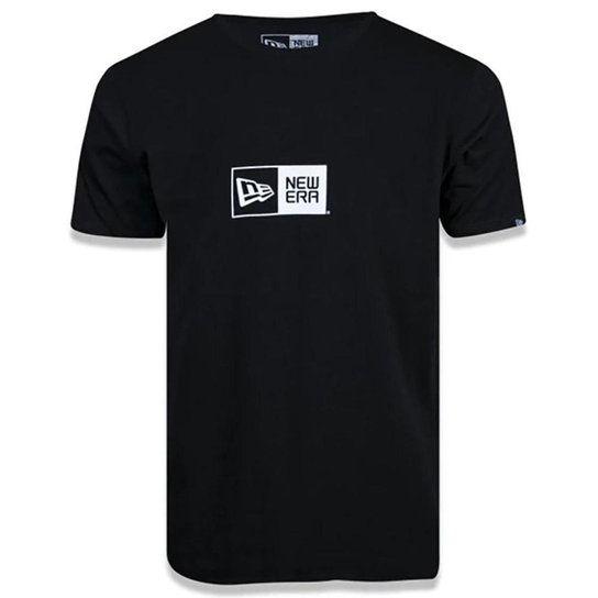 Camiseta New Era Masculina Básica Logo Box Branded Preta