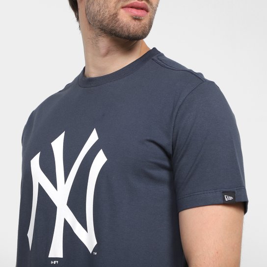 Camiseta New Era MLB New York Yankees Básico Essencial Masculina