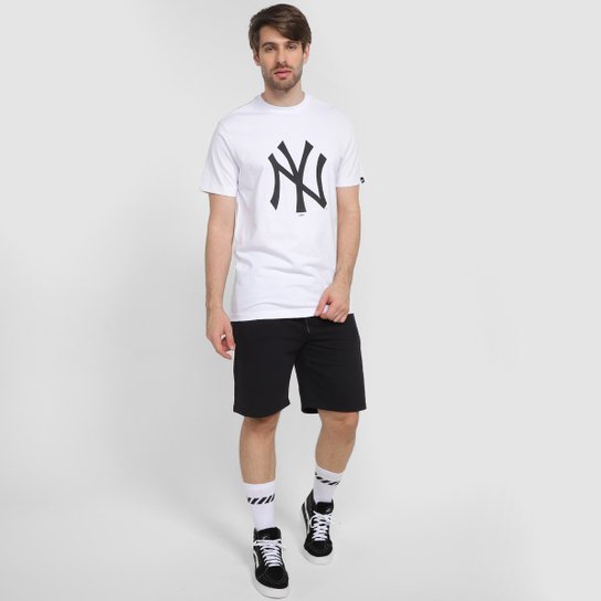 Camiseta New Era MLB New York Yankees Básico Essencial Masculina