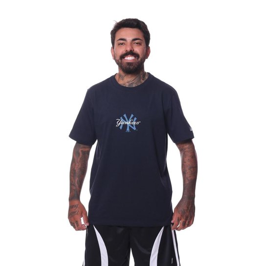 Camiseta New Era Mlb New York Yankees Logo Unissex