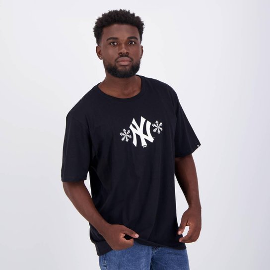 Camiseta New Era MLB New York Yankees Winter Preta