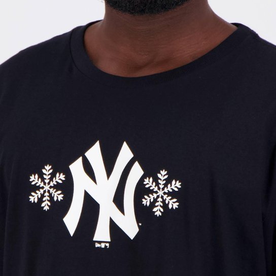 Camiseta New Era MLB New York Yankees Winter Preta