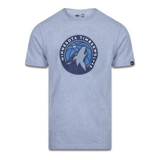 Camiseta New Era Plus Size Regular Manga Curta Min Nesota Timberwolves Logo Masculino