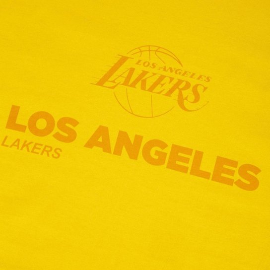 Camiseta New Era Regular NBALos Angeles Lakers Core Essentials Style Masculino