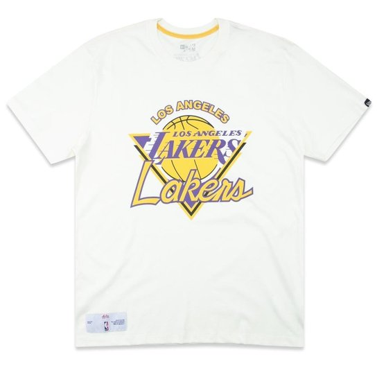Camiseta New Era Regular NBALos Angeles Lakers Fanpage Masculino